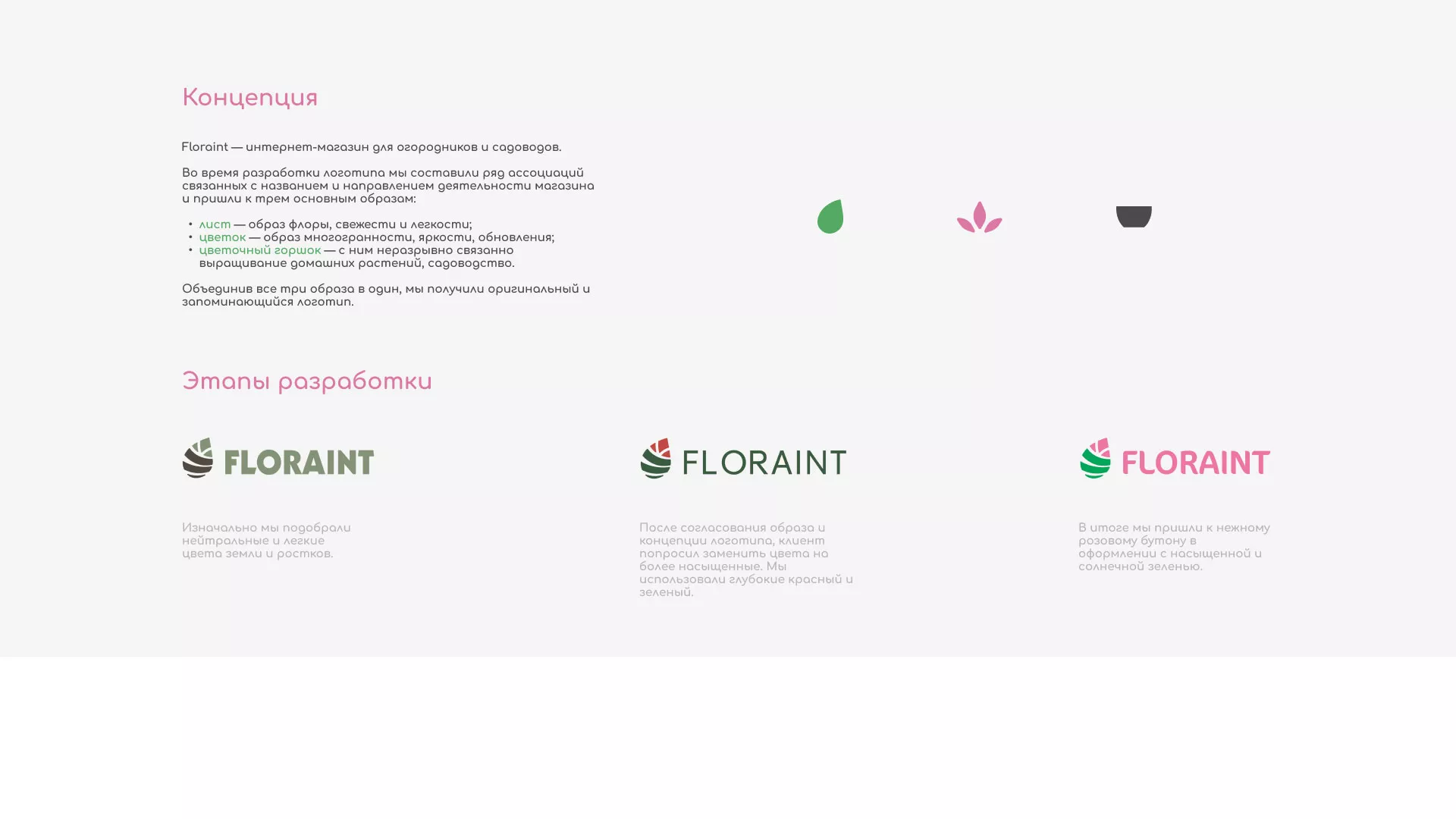 Создание логотипа и интернет-магазина «FLORAINT» в Дальнереченске