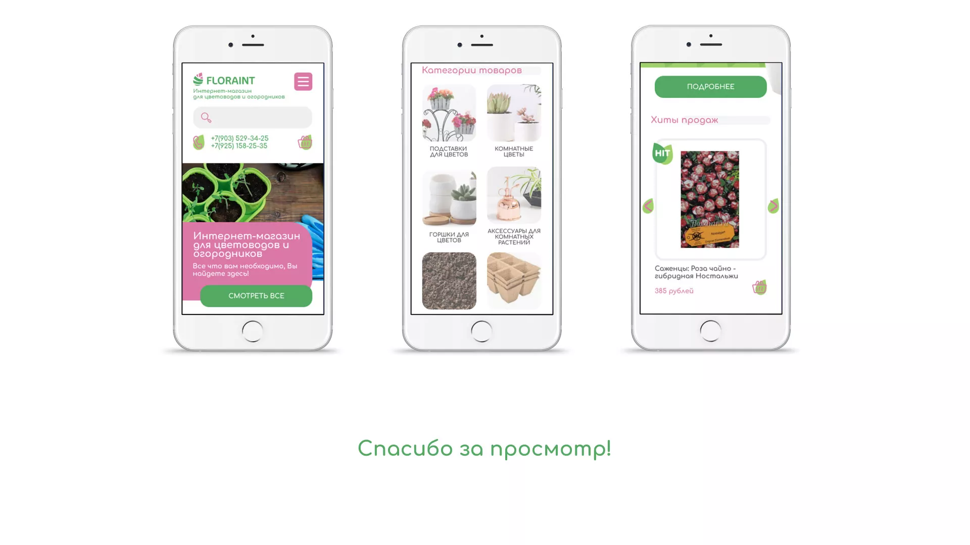Создание логотипа и интернет-магазина «FLORAINT» в Дальнереченске