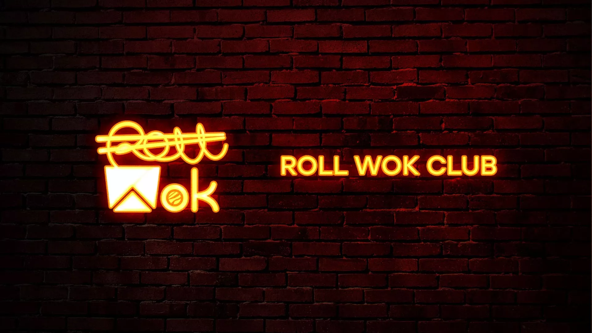 Разработка интерьерной вывески суши-бара «Roll Wok Club» в Дальнереченске